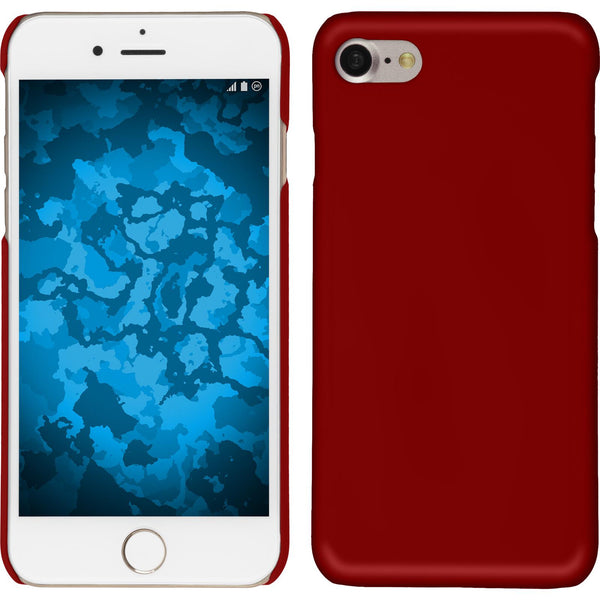 Hardcase für Apple iPhone 8 gummiert rot