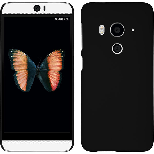 Hardcase für HTC Butterfly 3 gummiert schwarz