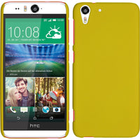 Hardcase für HTC Desire Eye gummiert gelb