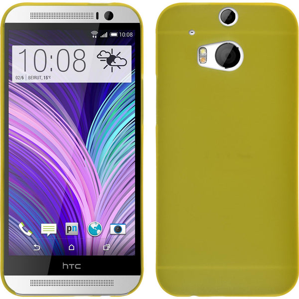 Hardcase für HTC One M8 Slimcase gelb