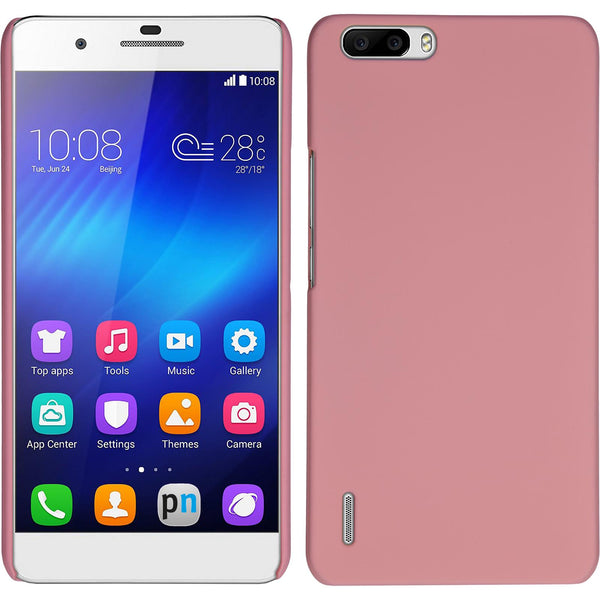 Hardcase für Huawei Honor 6 Plus gummiert rosa