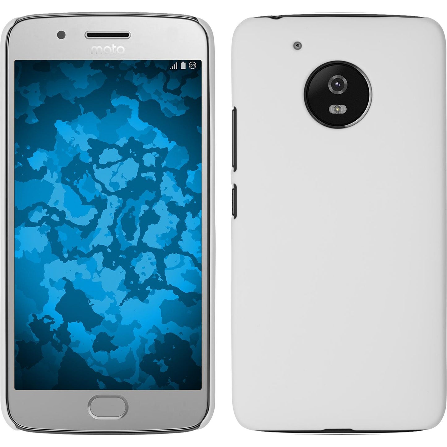 Hardcase für Lenovo Moto G5 gummiert weifl