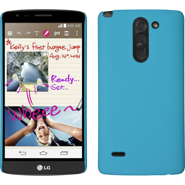 Hardcase für LG G3 Stylus gummiert hellblau