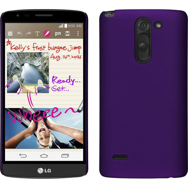 Hardcase für LG G3 Stylus gummiert lila