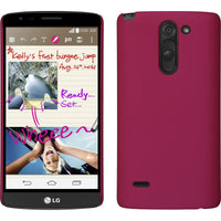 Hardcase für LG G3 Stylus gummiert pink