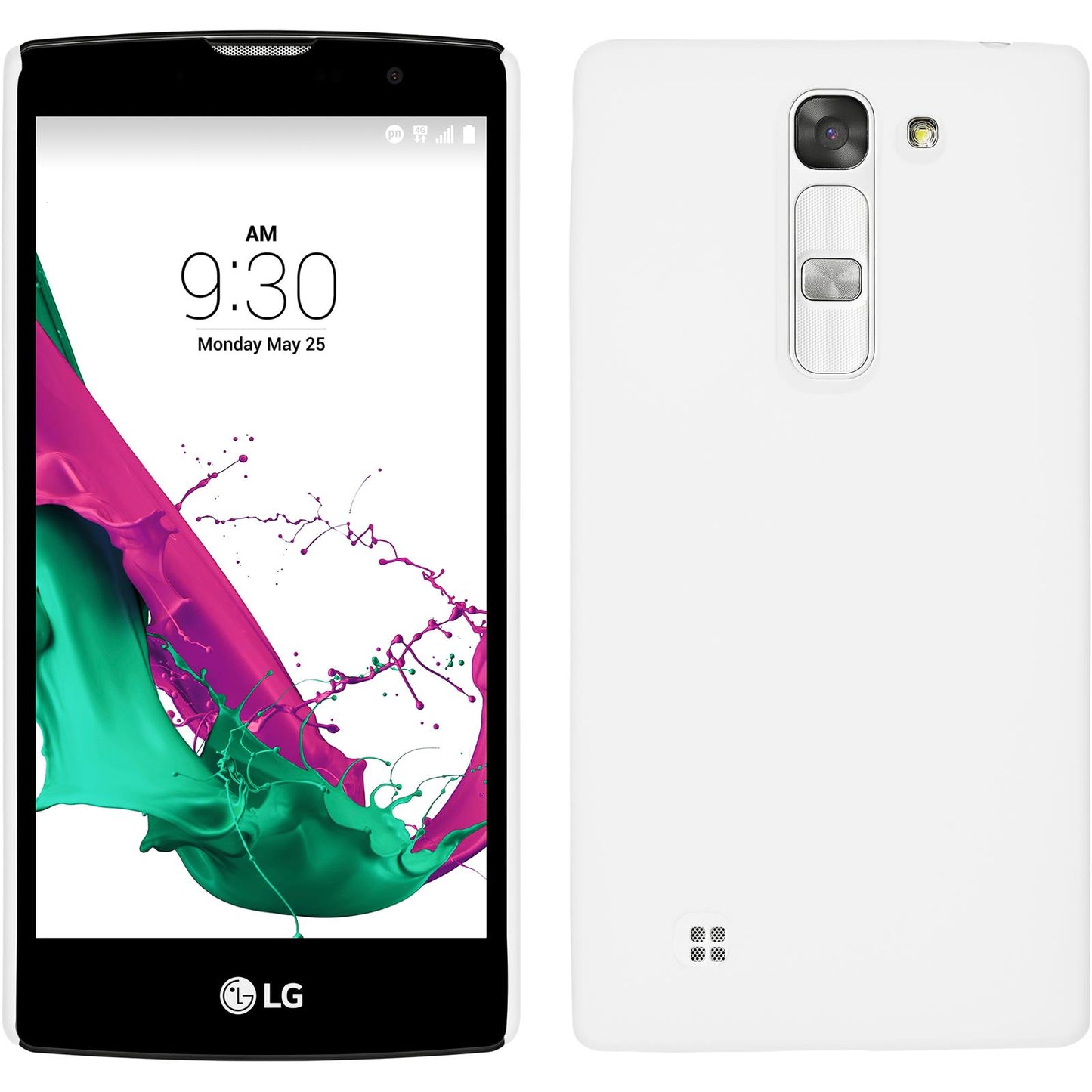 Hardcase für LG G4c gummiert weiß