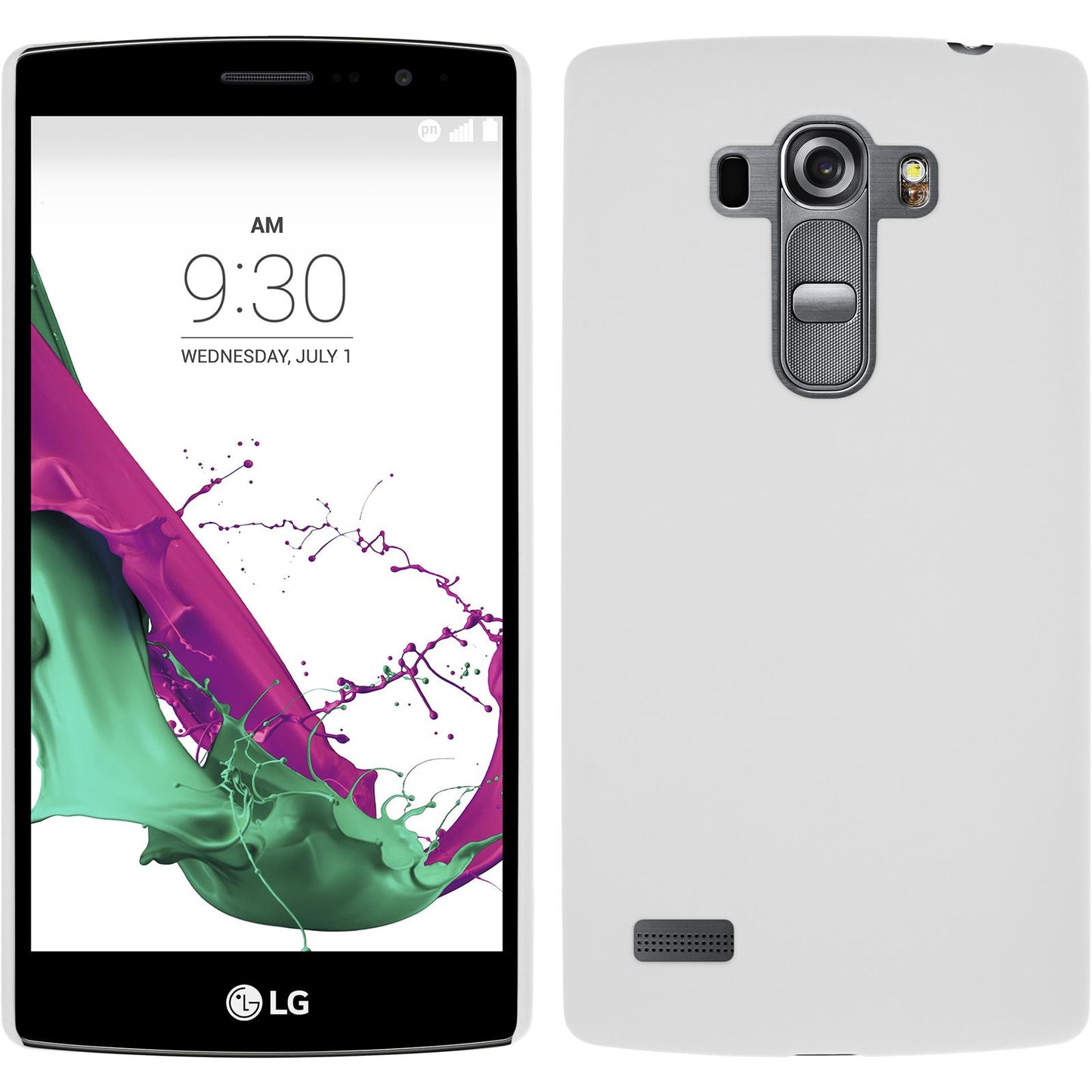 Hardcase für LG G4s / G4 Beat gummiert weifl