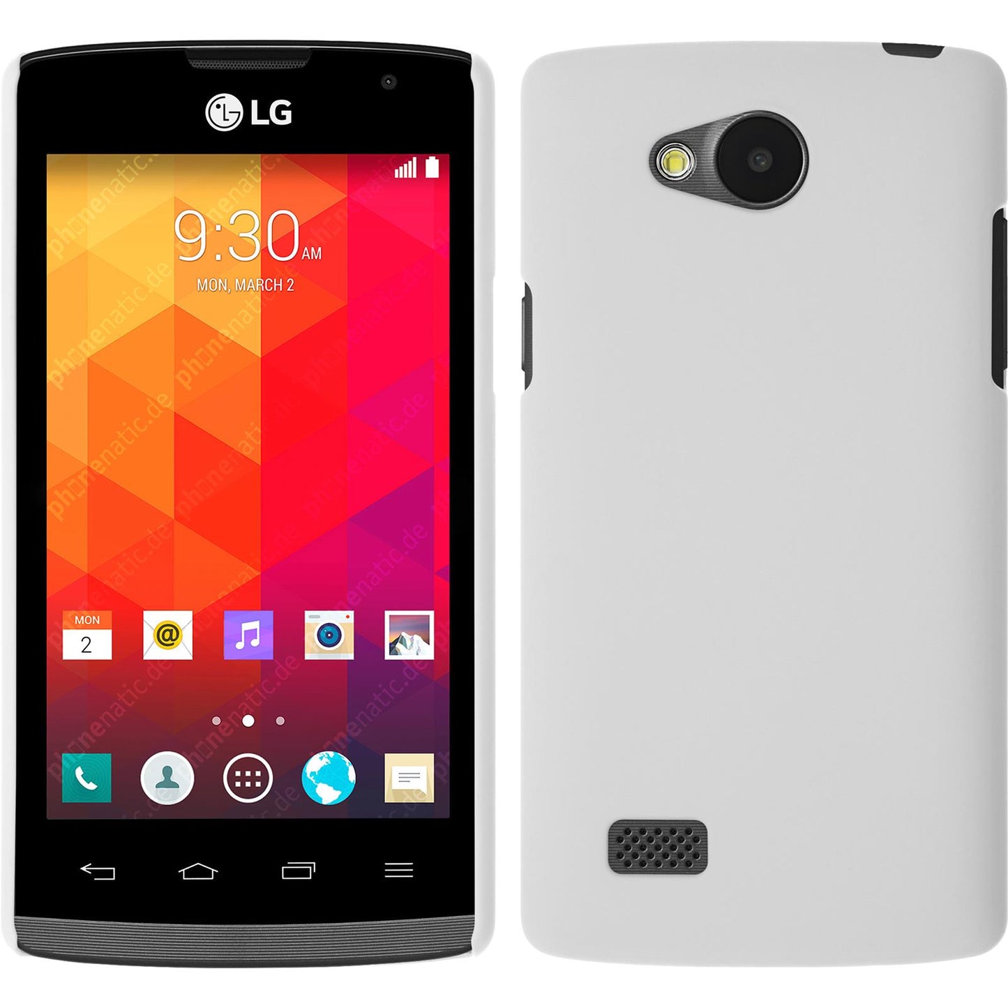 Hardcase für LG Joy gummiert weifl