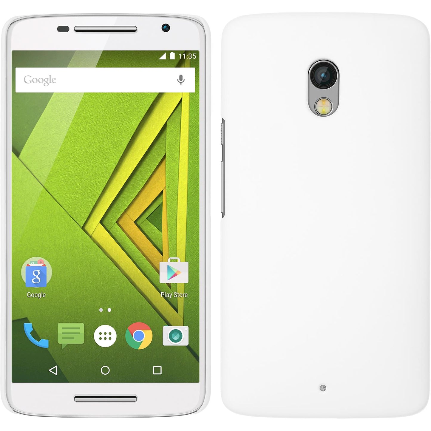 Hardcase für Motorola Moto X Play gummiert weifl