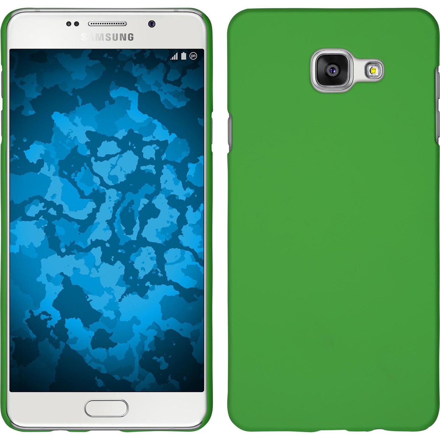 Hardcase für Samsung Galaxy A7 (2016) A710 gummiert grün