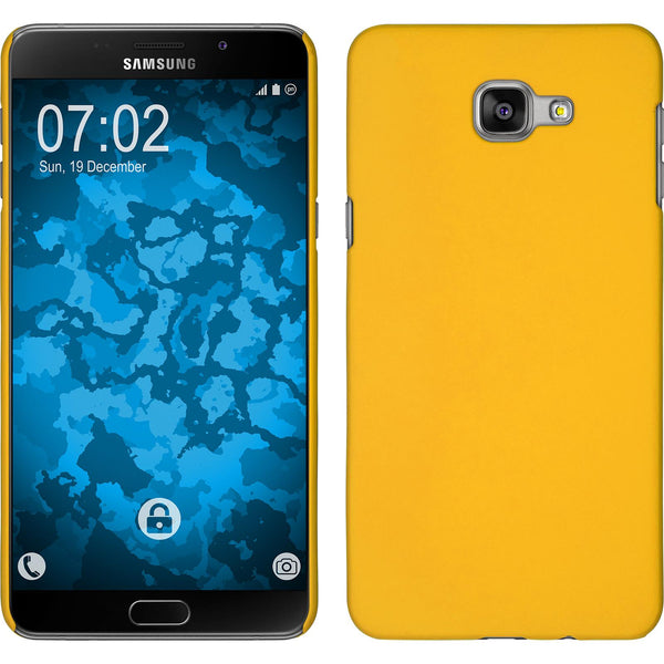 Hardcase für Samsung Galaxy A9 (2016) gummiert gelb