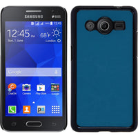 Hardcase für Samsung Galaxy Core 2 Lederoptik blau
