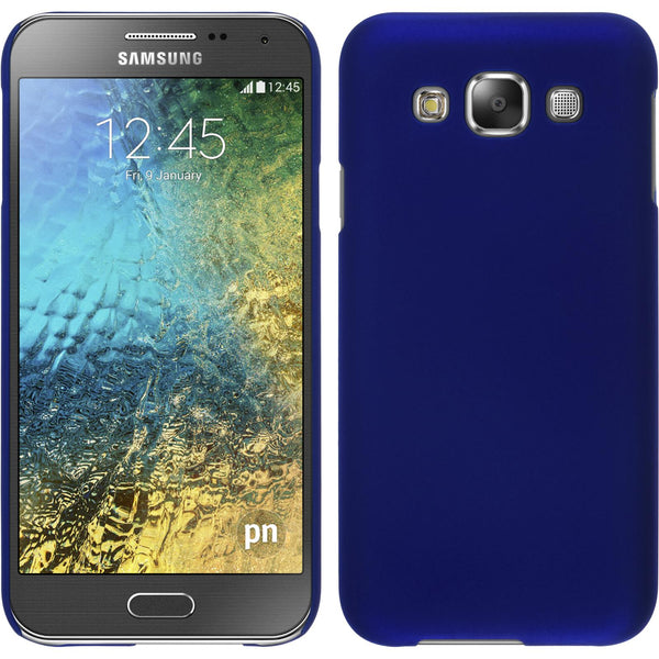 Hardcase für Samsung Galaxy E5 gummiert blau