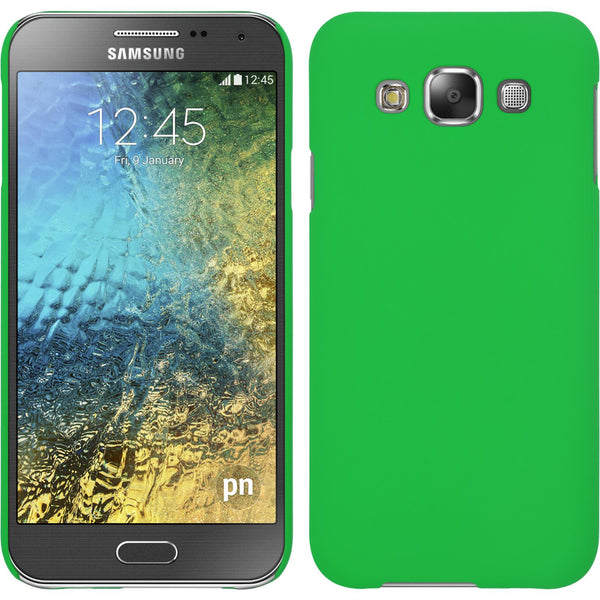 Hardcase für Samsung Galaxy E5 gummiert grün