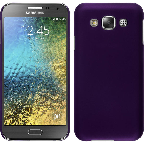 Hardcase für Samsung Galaxy E5 gummiert lila