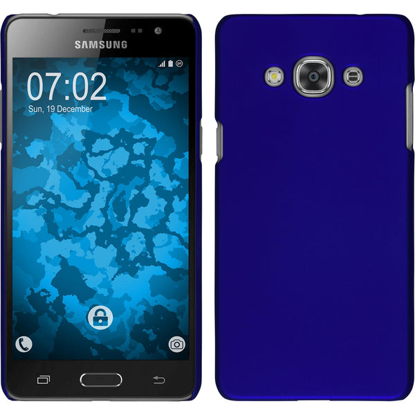 Hardcase für Samsung Galaxy J3 Pro gummiert blau