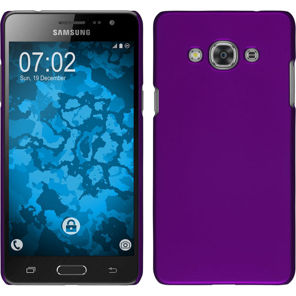 Hardcase für Samsung Galaxy J3 Pro gummiert lila