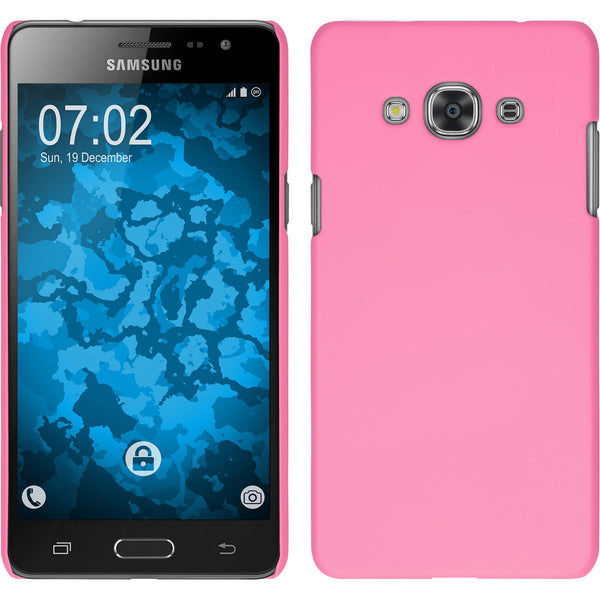 Hardcase für Samsung Galaxy J3 Pro gummiert rosa