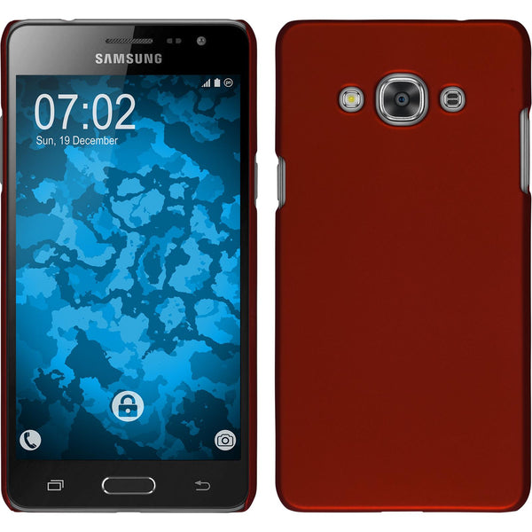 Hardcase für Samsung Galaxy J3 Pro gummiert rot