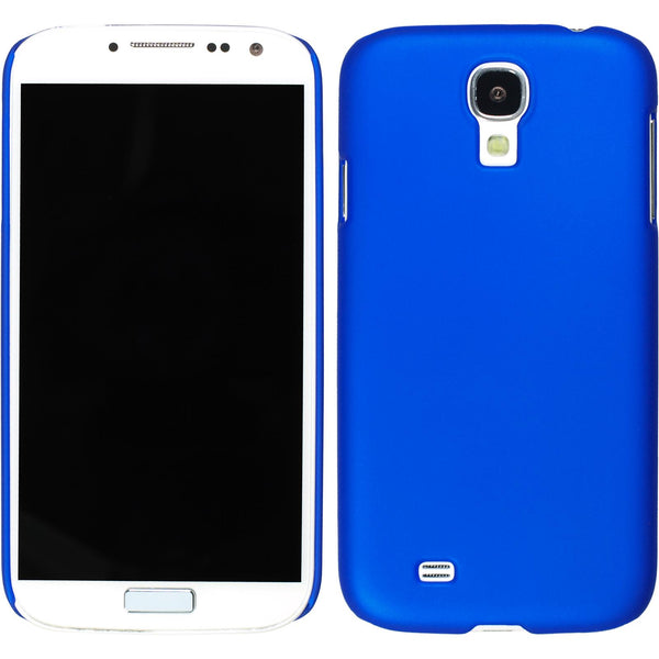 Hardcase für Samsung Galaxy S4 gummiert blau