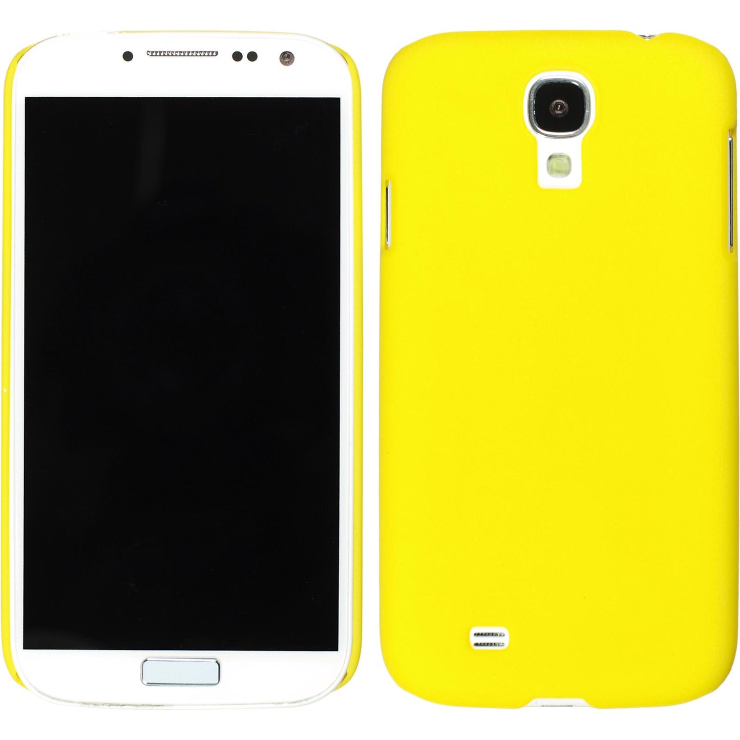 Hardcase für Samsung Galaxy S4 gummiert gelb