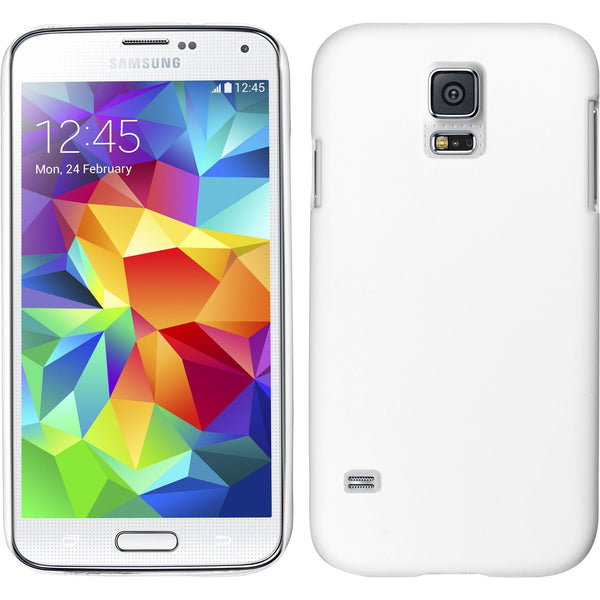 Hardcase für Samsung Galaxy S5 mini gummiert weiß