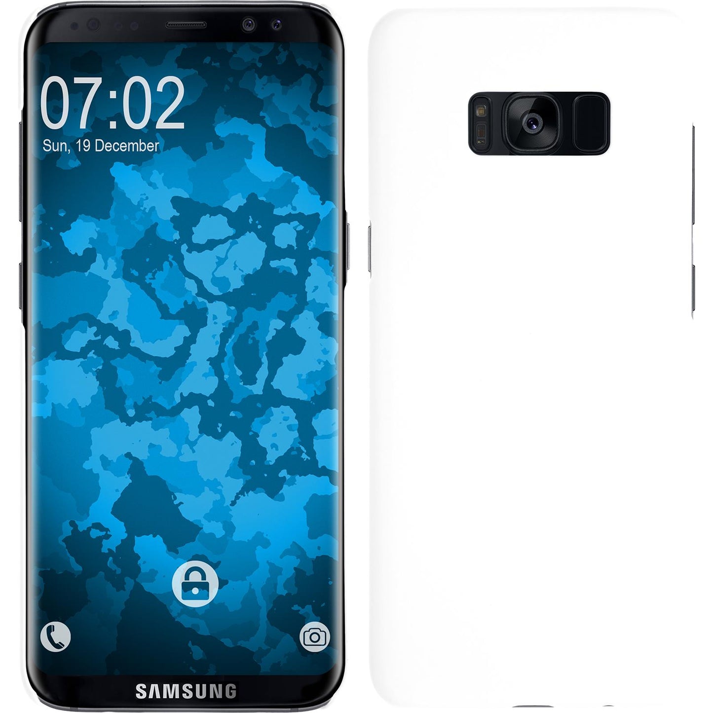 Hardcase für Samsung Galaxy S8 gummiert weifl