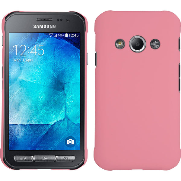 Hardcase für Samsung Galaxy Xcover 3 gummiert rosa