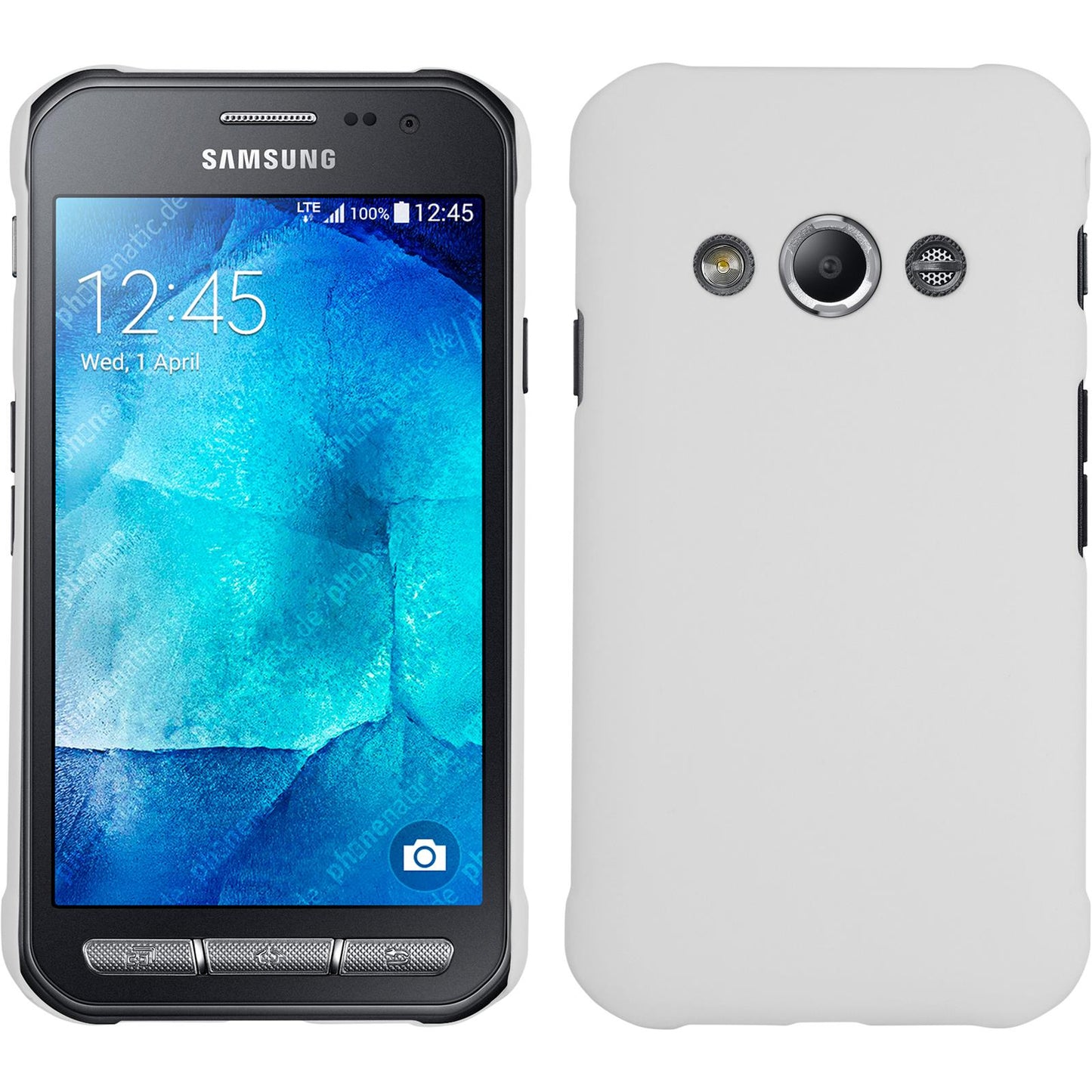 Hardcase für Samsung Galaxy Xcover 3 gummiert weifl