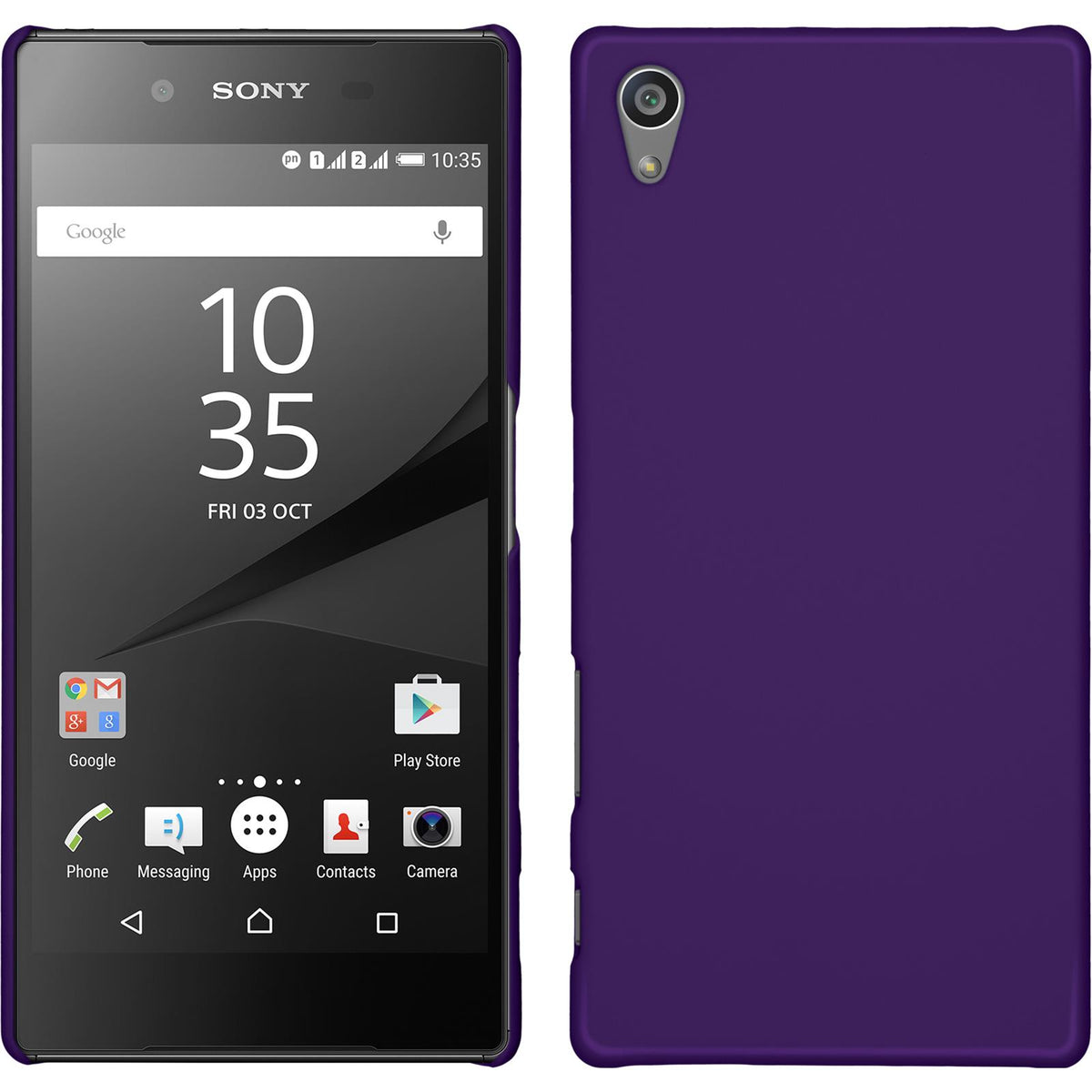 Hardcase für Sony Xperia Z5 gummiert lila
