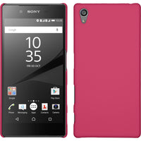 Hardcase für Sony Xperia Z5 gummiert pink