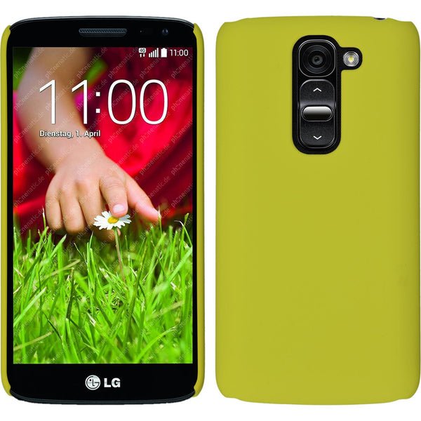 Hardcase für LG G2 mini gummiert gelb