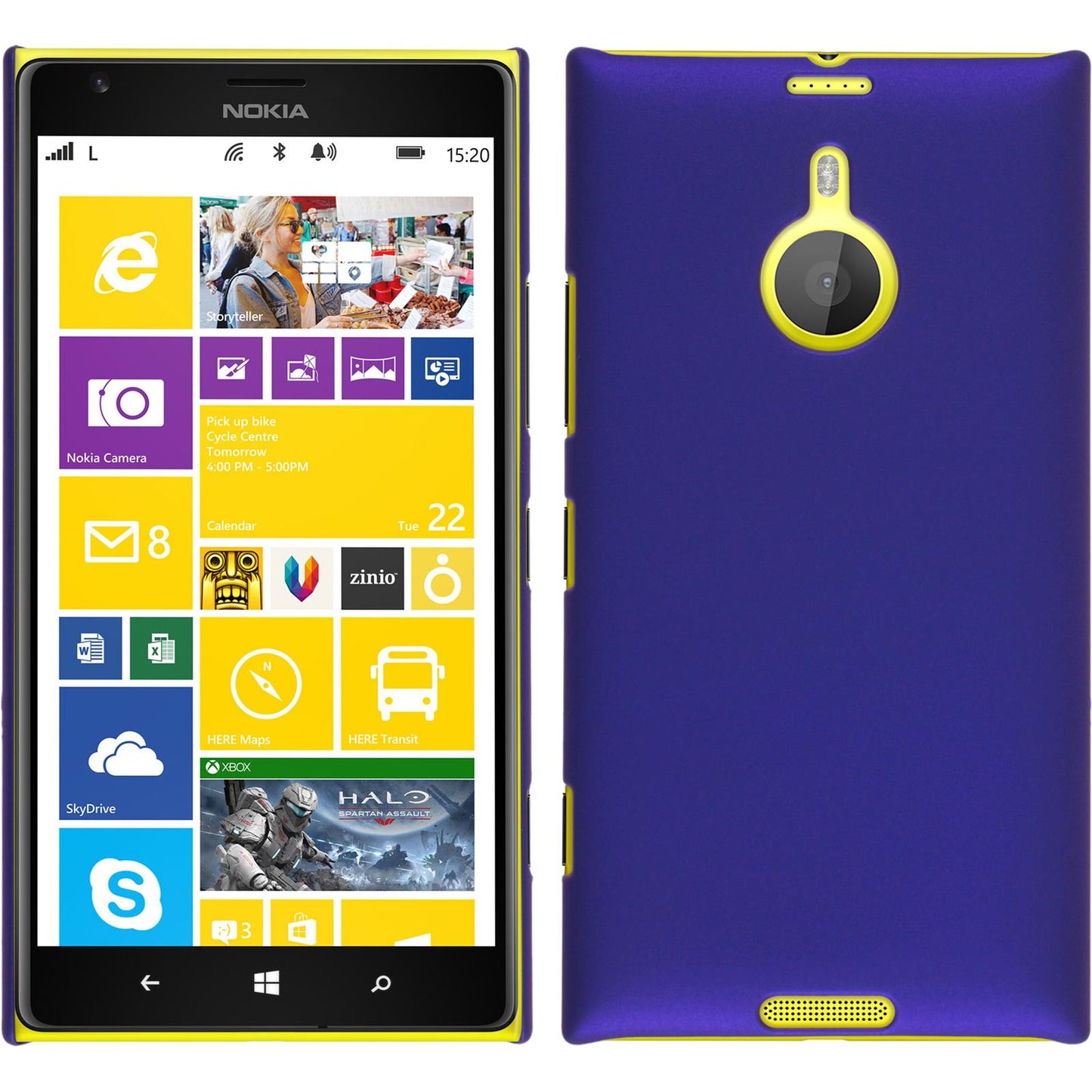 Hardcase für Nokia Lumia 1520 gummiert lila