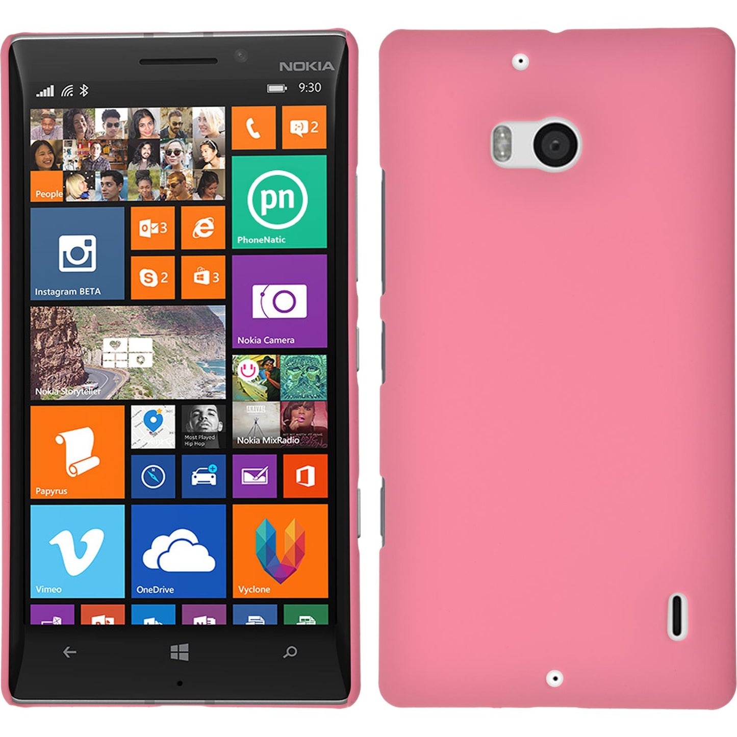 Hardcase für Nokia Lumia 930 gummiert rosa