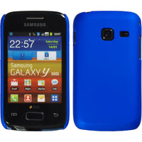 Hardcase für Samsung Galaxy Y Duos gummiert blau