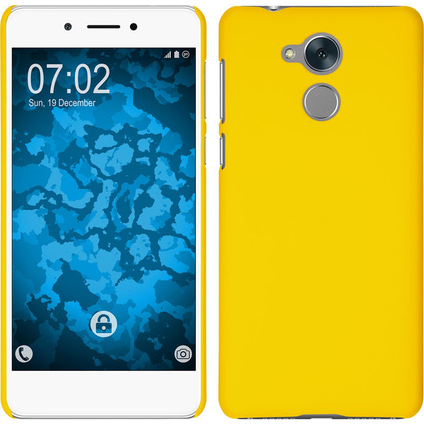 Hardcase für Huawei Nova Smart (Honor 6c) gummiert gelb