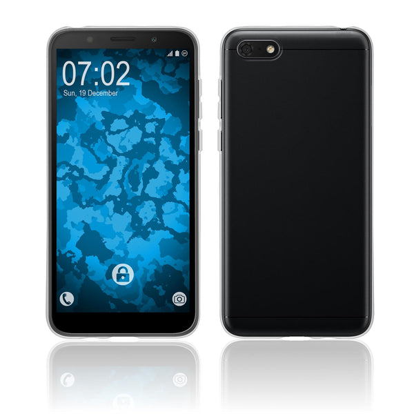 PhoneNatic Case kompatibel mit Huawei Honor 7s - Crystal Clear Silikon Hülle transparent Cover