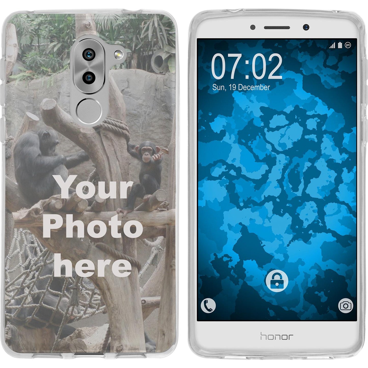 Honor 6x Personalisierte Handyhülle clear zum selbst gesta
