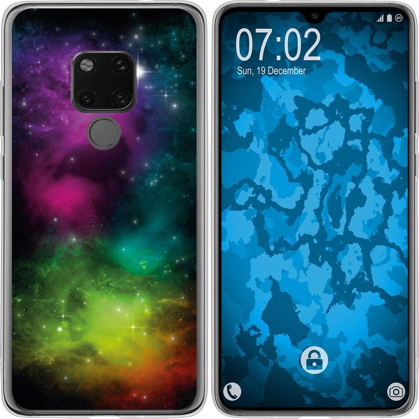Mate 20 Silikon-Hülle Space Starfield M7 Case