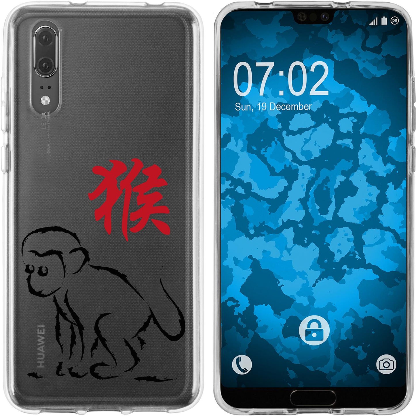 P20 Silikon-Hülle Tierkreis Chinesisch M9 Case
