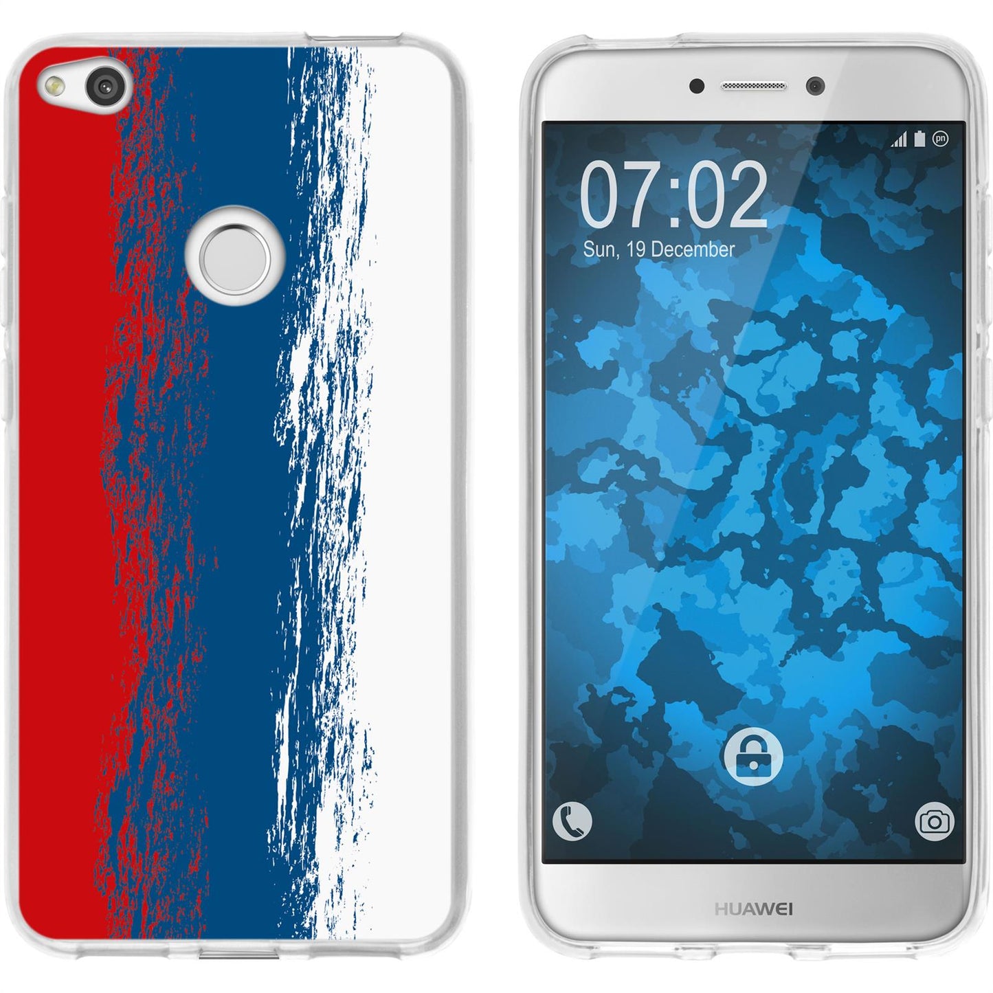 P8 Lite 2017 Silikon-Hülle WM Russland M9 Case