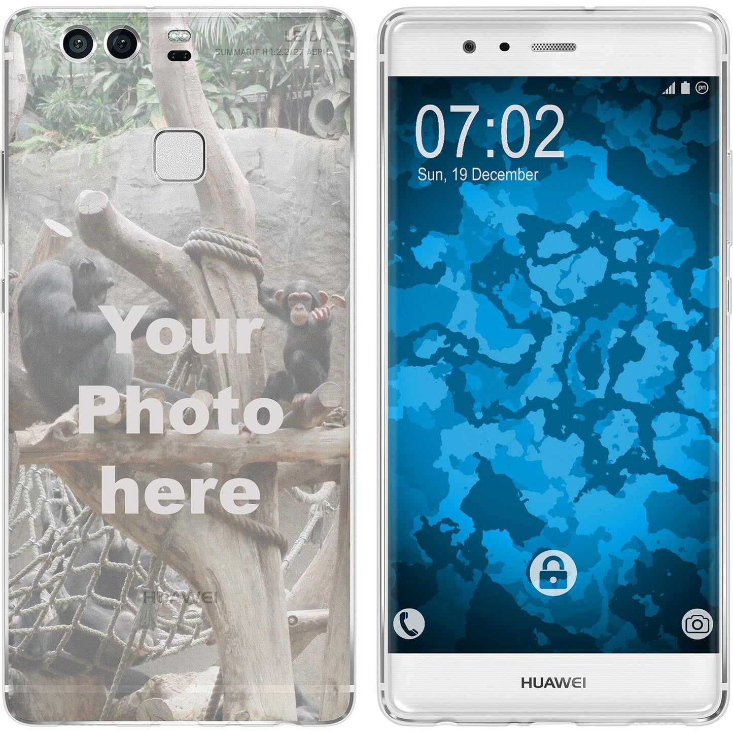 P9 Personalisierte Handyhülle clear zum selbst gestalten m