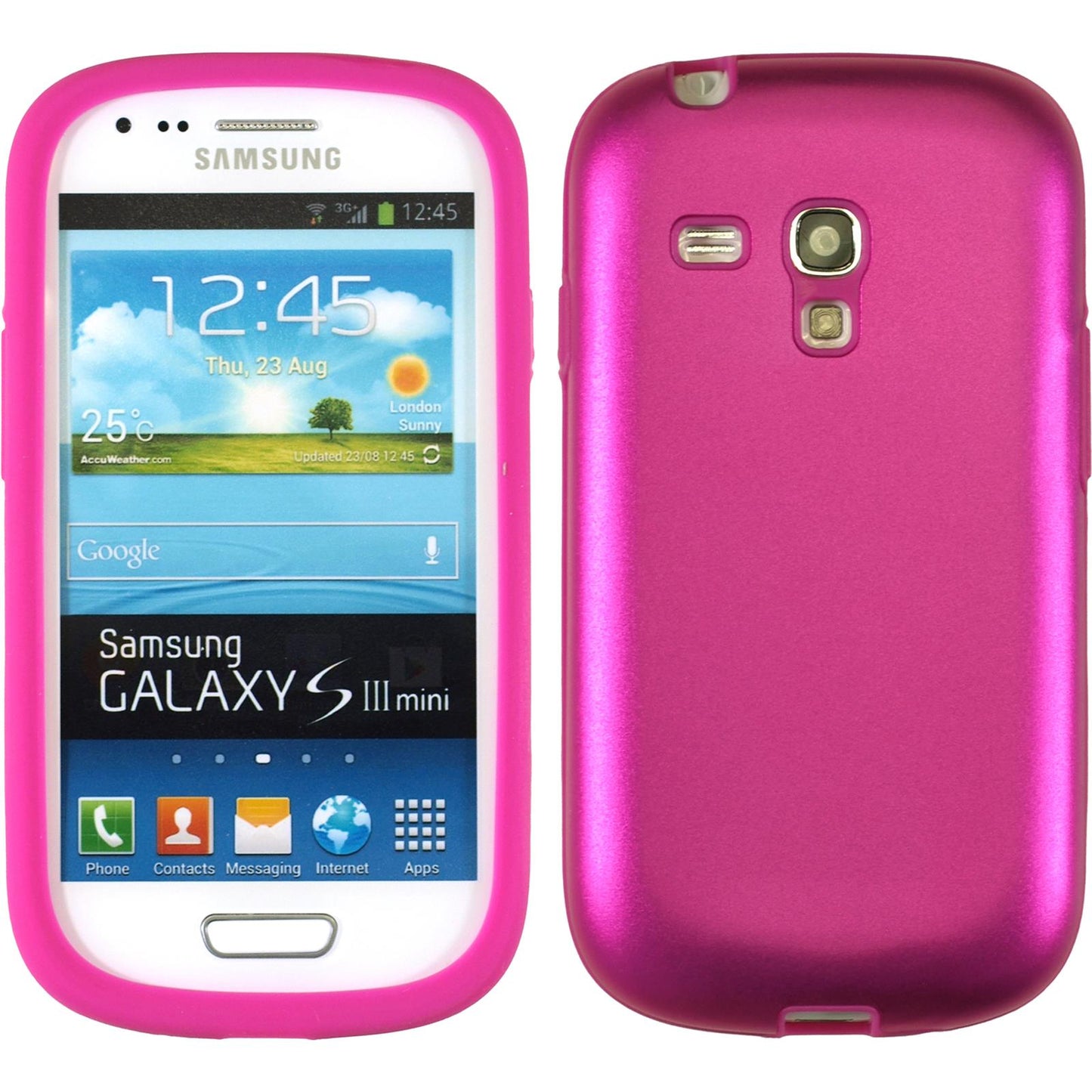 Hybridhülle für Samsung Galaxy S3 Mini pink