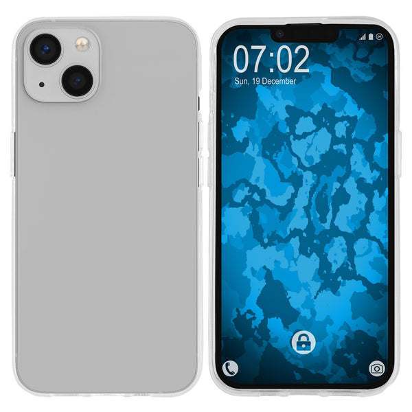 PhoneNatic Case kompatibel mit Apple iPhone 13 - Crystal Clear Silikon Hülle transparent Cover
