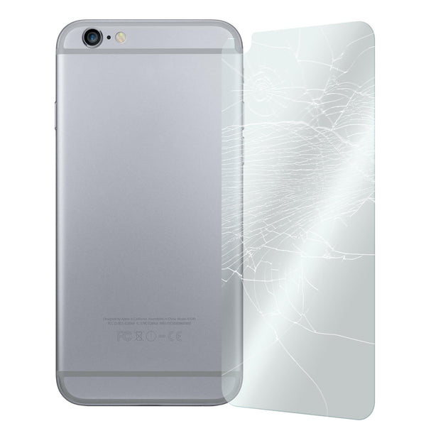2 x Apple iPhone 6s / 6 Glas-Displayschutzfolie Rückseite kl