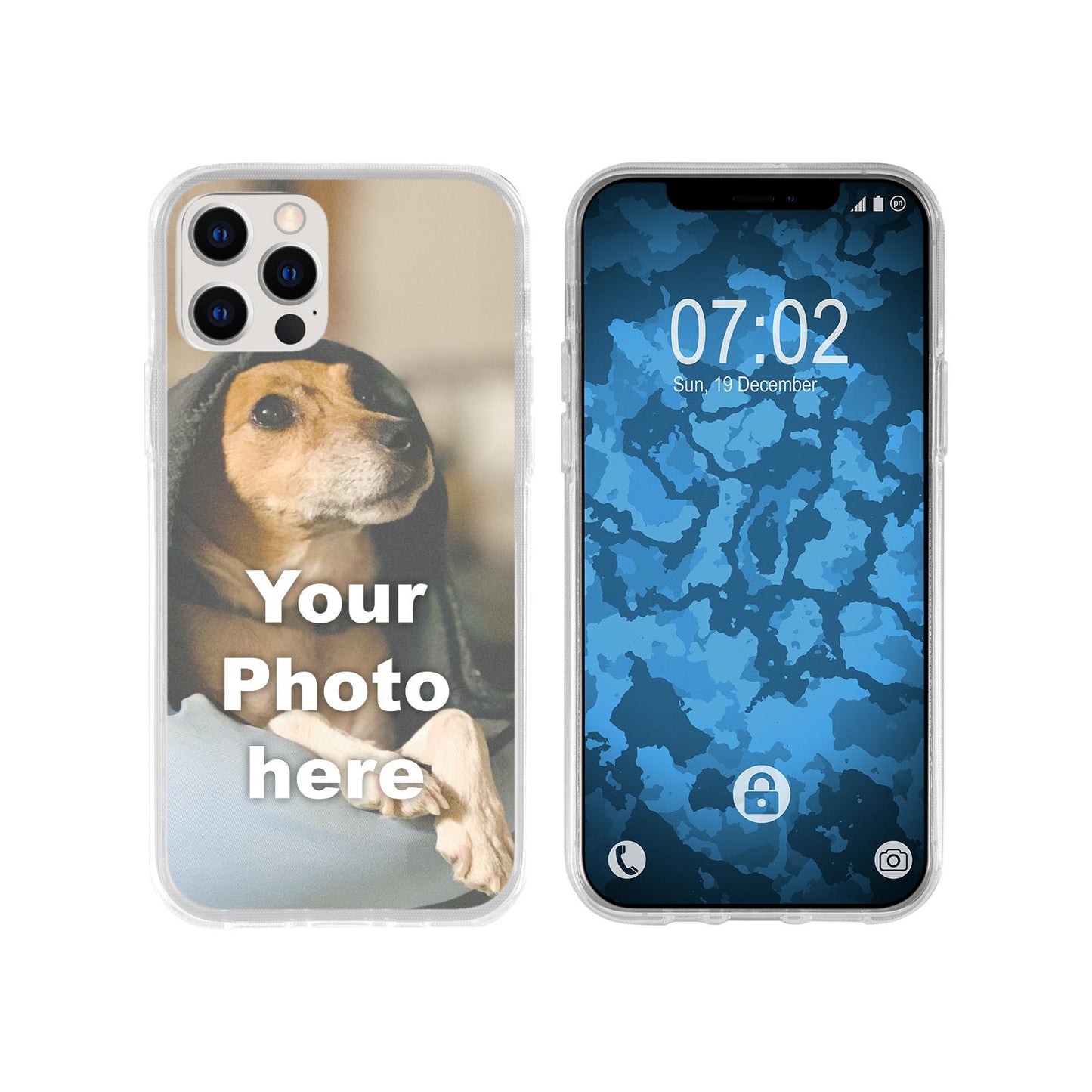 iPhone 12 Pro Max Personalisierte Handyhülle clear zum sel