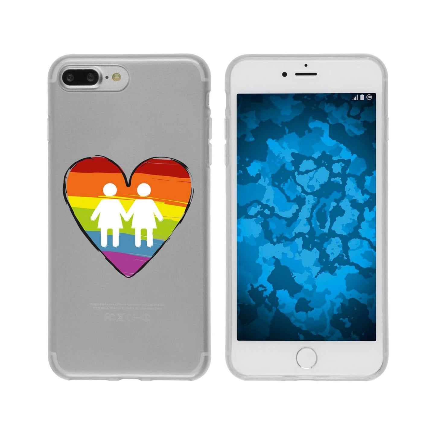 iPhone 7 Plus / 8 Plus Silikon-Hülle pride Frauen M4 Case