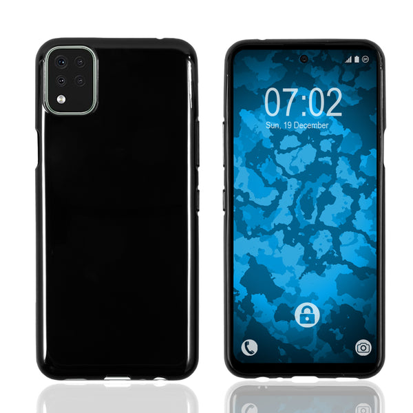 PhoneNatic Case kompatibel mit LG K42 - Silikon Hülle schwarz
