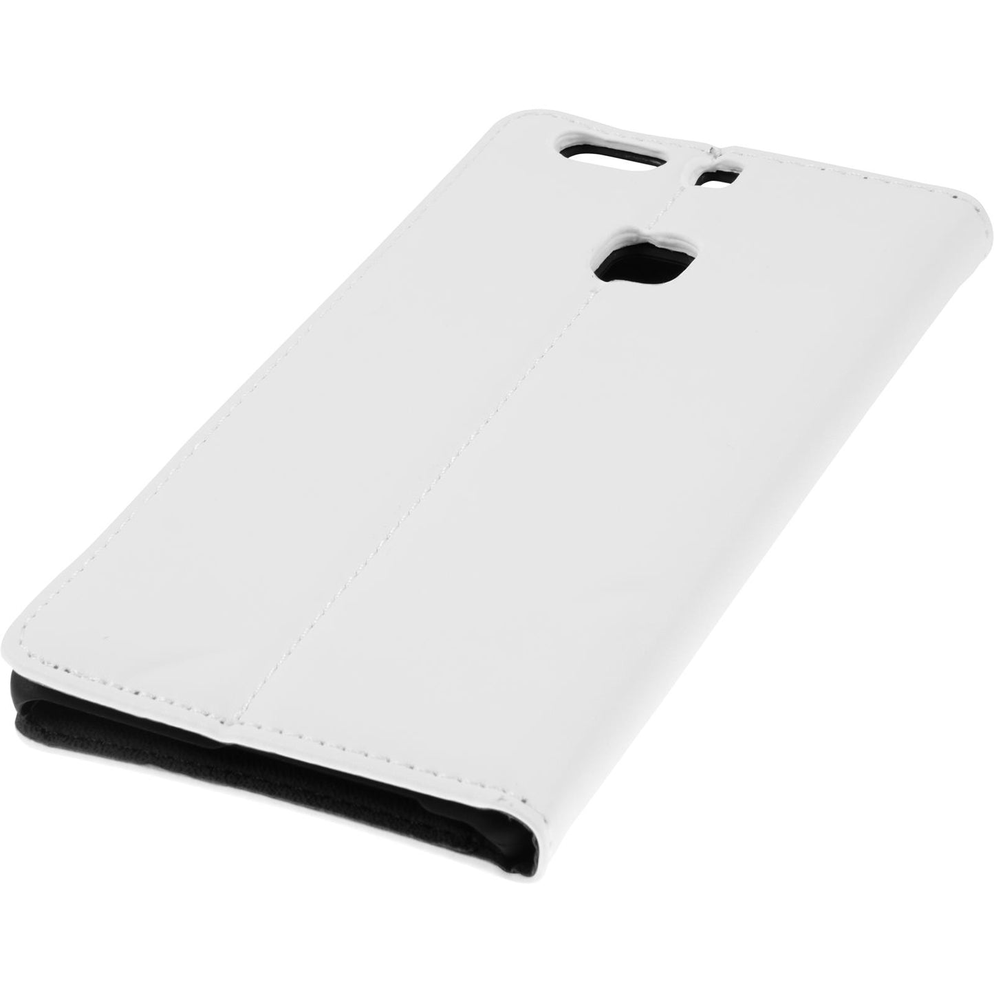 Kunst-Lederhülle für Huawei P9 Plus Book-Case weifl + 2 Schut