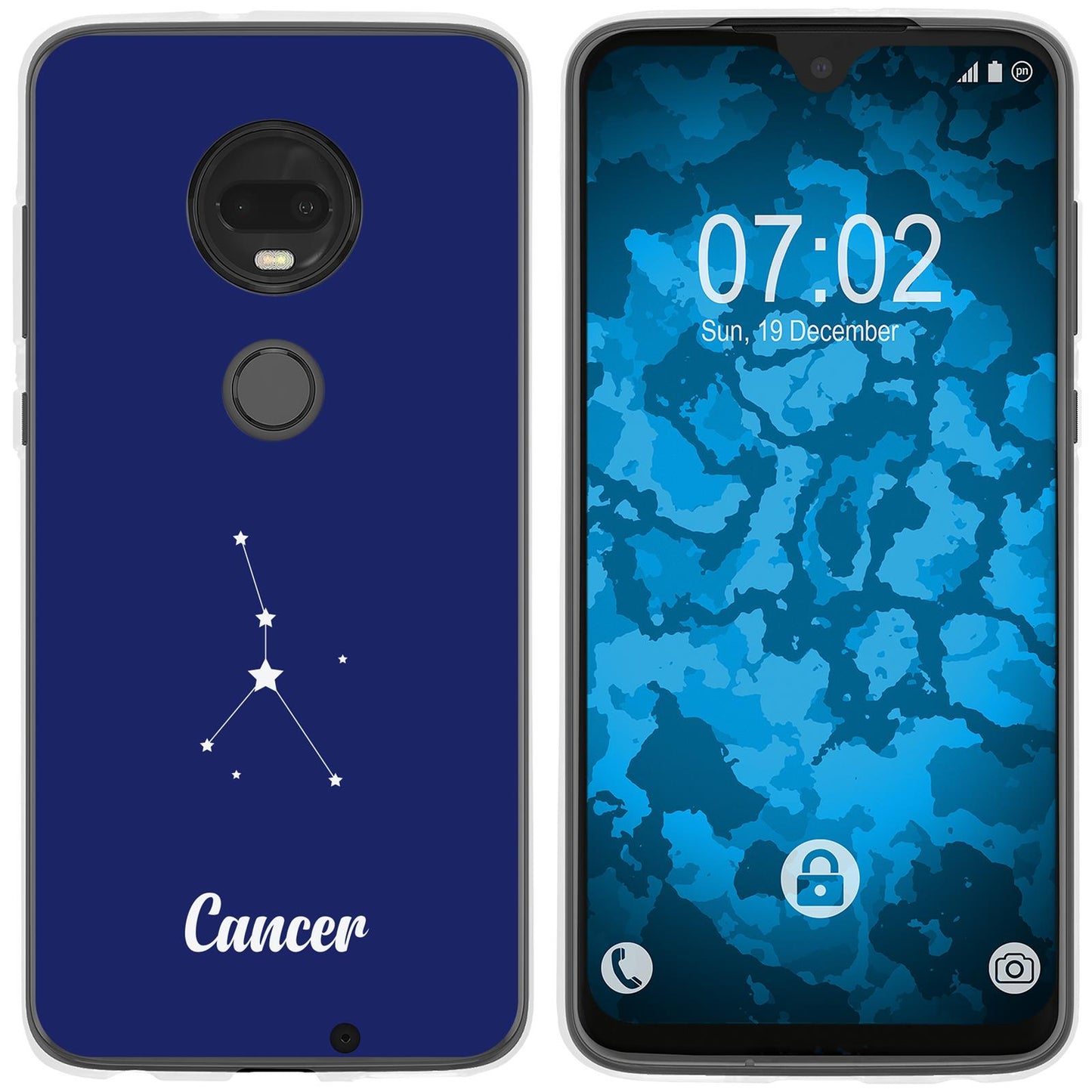 Moto G7 Silikon-Hülle SternzeichenCancer M3 Case